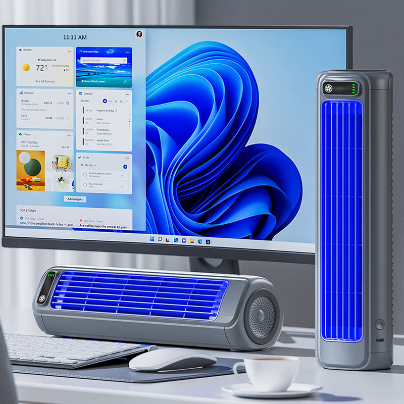 AirWave Bärbar Uppladdningsbar Luftkonditionering med 12 Timmars Batteritid