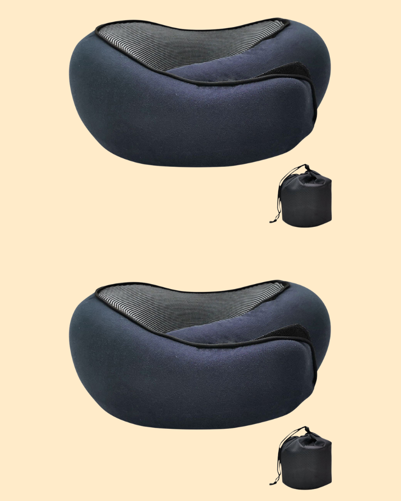 Ergonomiska nackkuddar i memoryskum för resor