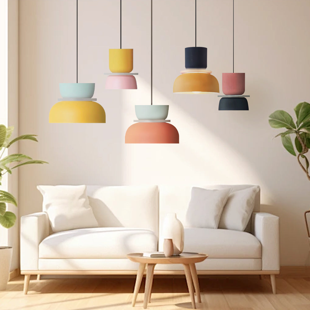 Lucie Nordic Color Block hänglampa