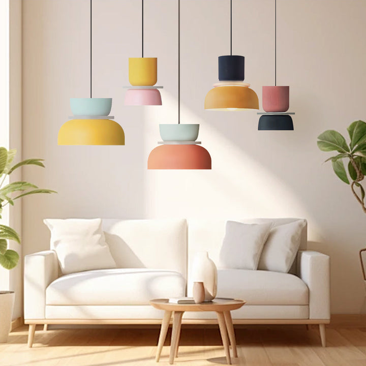 Lucie Nordic Color Block hänglampa