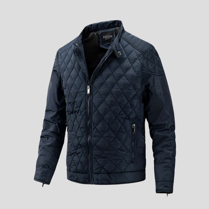 Elegant quiltet overgangsjakke for menn