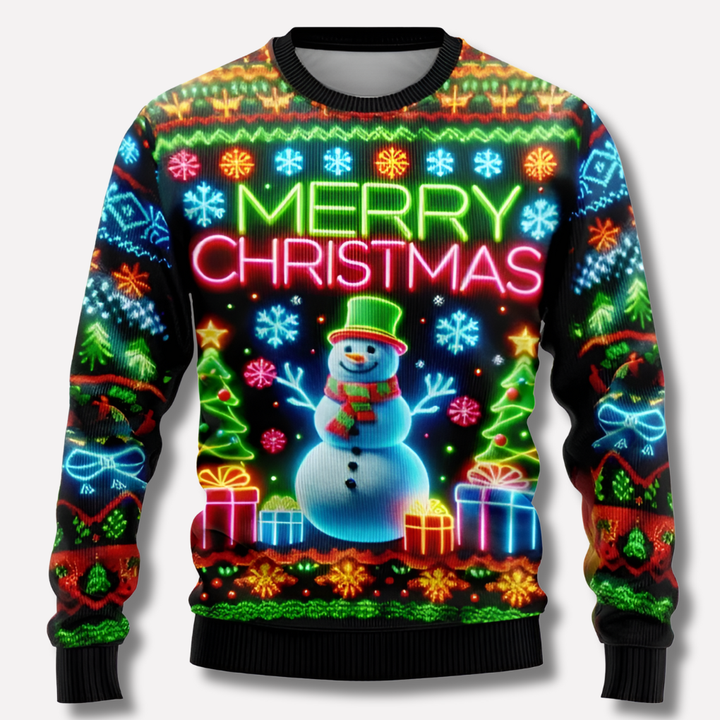 Unisex neon jultrøje