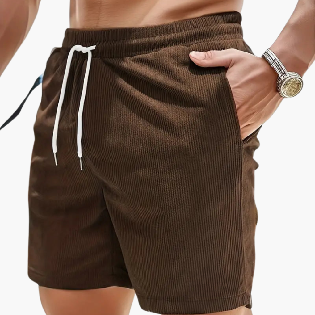 Herrcordshorts i casual sommarsnitt