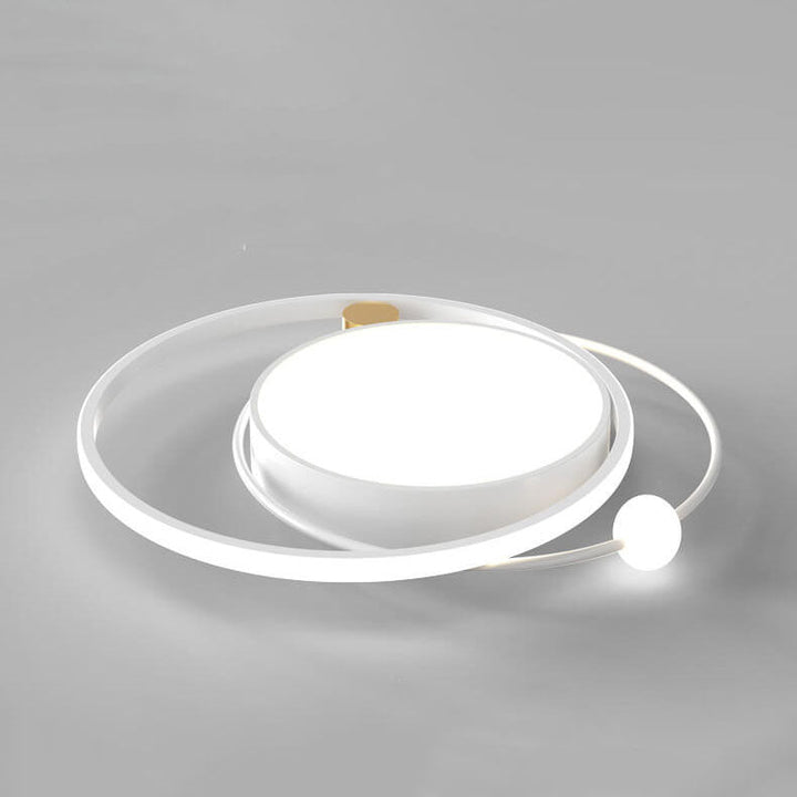Rund LED-taklampa | Minimalistisk nordisk design