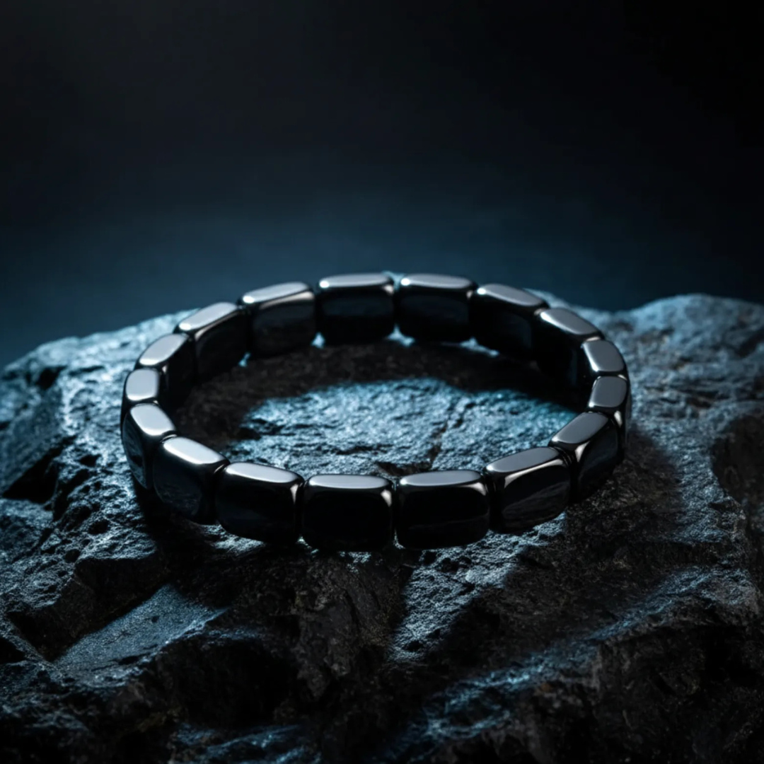 Hematitarmband för herr – Elegans, styrka & stilfull energi