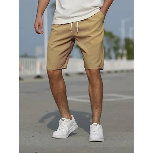 Sommershorts til herrer med høj talje og åndbarhed