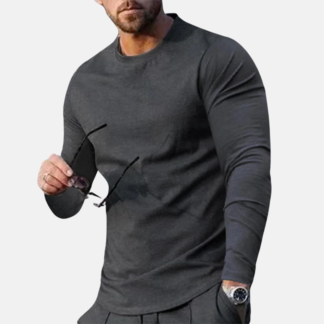 Trendig bekväm långärmad t shirt