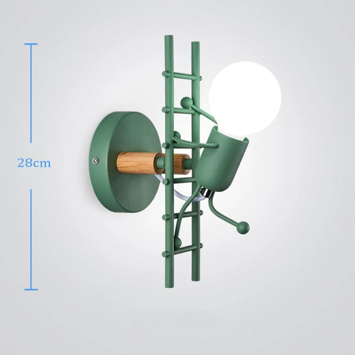 GlowClimb designer-vägglampa | Unik trapplampa, perfekt för mysiga sovrum och vardagsrum