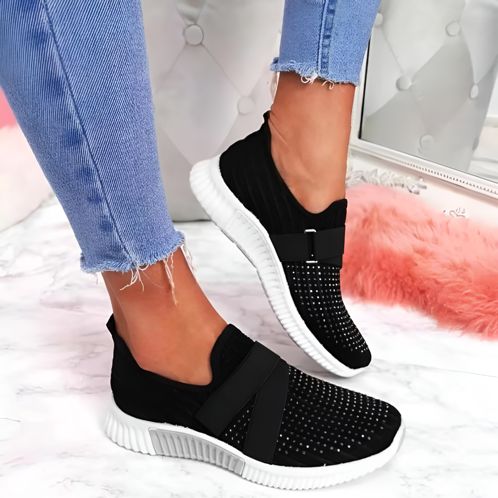 Anpassningsbara T-remmar Casual Flats