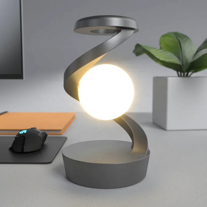 Modern varm ljus accent spiral skrivbordslampa