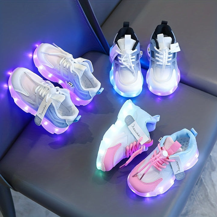 Ljussneakers för barn – färgglada, med LED-belysning för en lekfull look