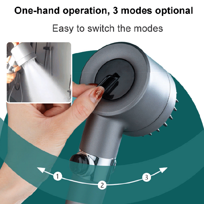 Duschmunstycke – PowerSpray – Ökat Tryck – Spaupplevelse