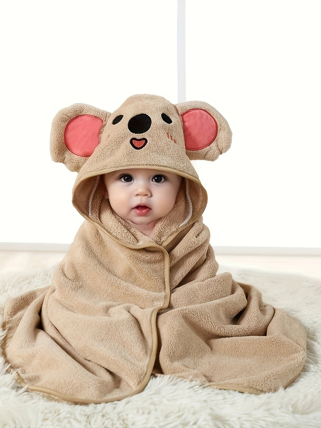 SnuggleSoft handduk med luva för barn – snabbtorkande och ultramjuk