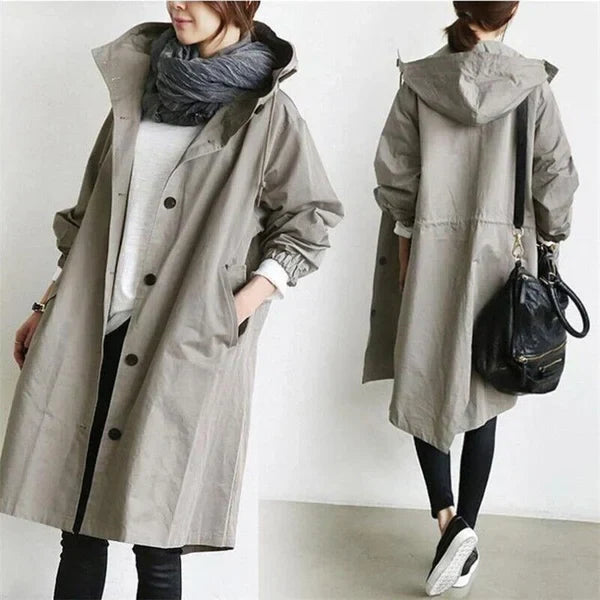 Vandtæt Oversized Trenchcoat til Forår & Sommer