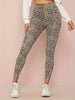 Leopardmönstrade leggings med hög midja