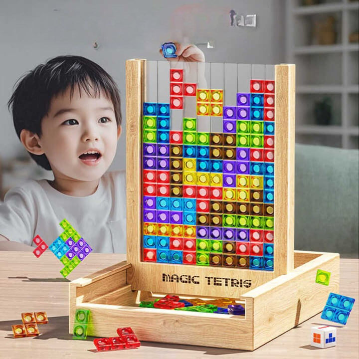 EcoBlock Tetris Board – Hållbart Tetris-pusselspel för hela familjen