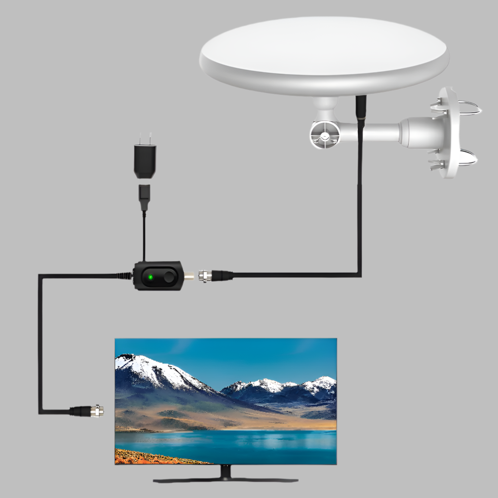 Langdistance digital udendørs HD-TV-antenne