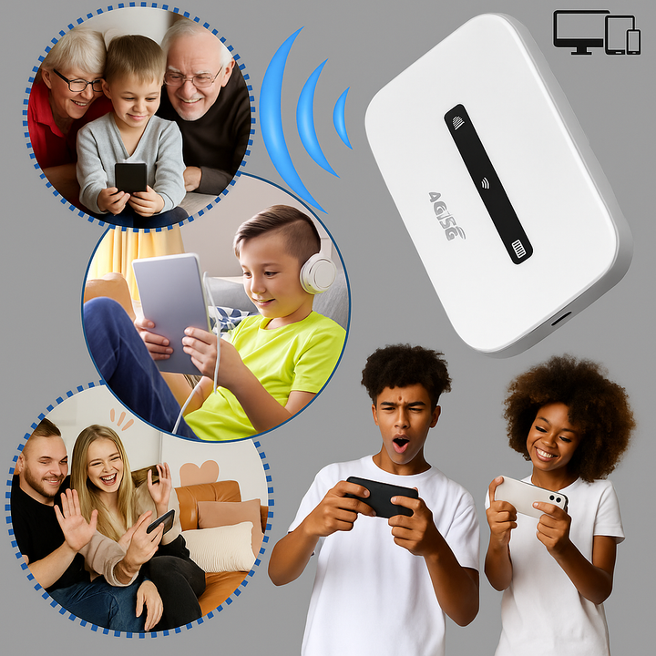 Bärbar Wi-Fi-router – Internetåtkomst när du är på språng