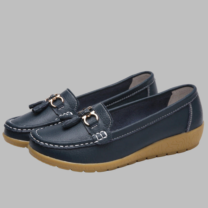 Retro kilklackade loafers för kvinnor