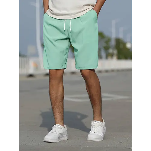 Sommershorts til herrer med høj talje og åndbarhed