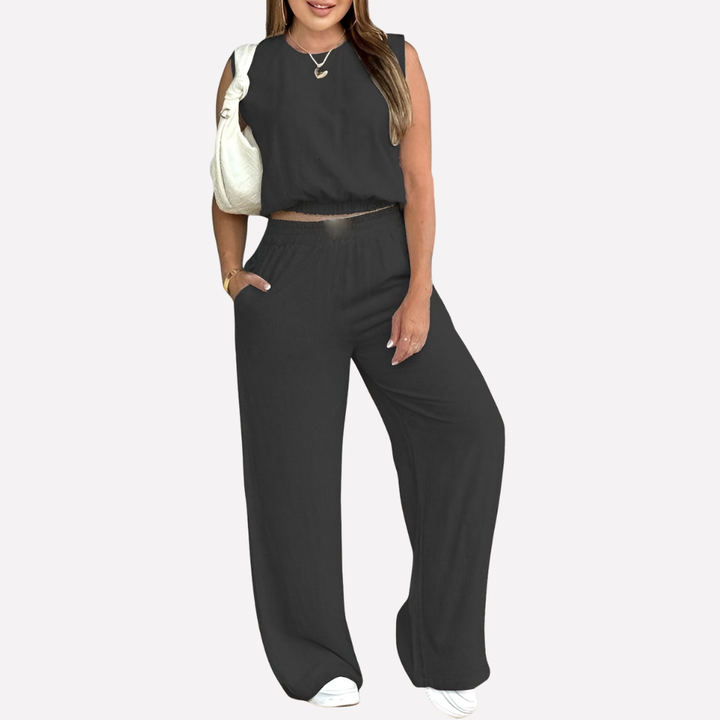 Tvådelad vardagsoutfit för kvinnor
