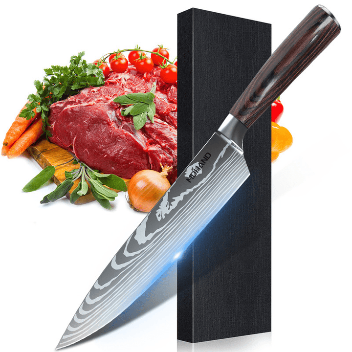 Set med kockknivar i professionell kvalitet och elegant design
