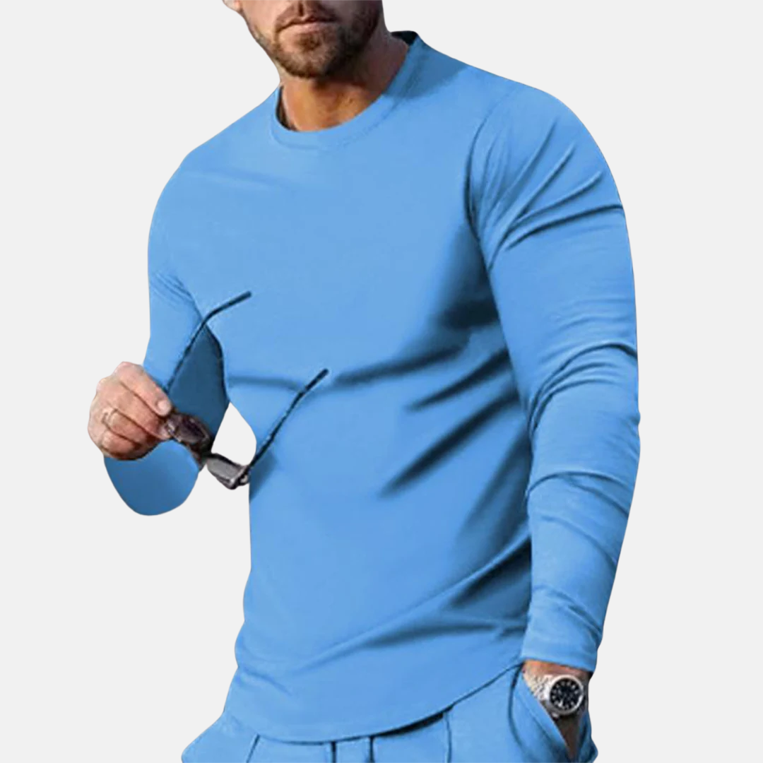 Trendig bekväm långärmad t shirt