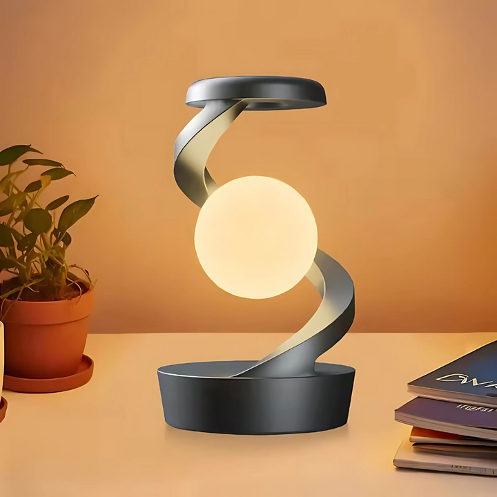 Modern varm ljus accent spiral skrivbordslampa