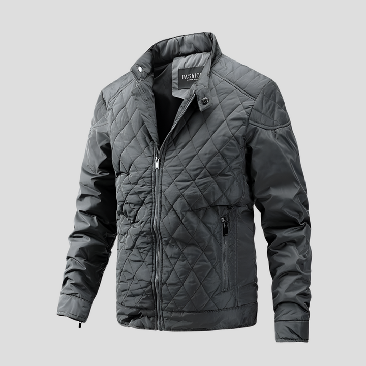 Elegant quiltet overgangsjakke for menn
