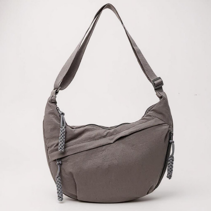 Axelväska - justerbar axelrem, crossbody i nylon med flera fickor