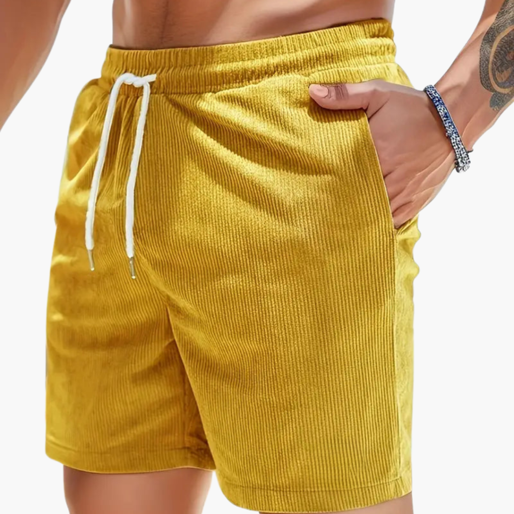 Herrcordshorts i casual sommarsnitt