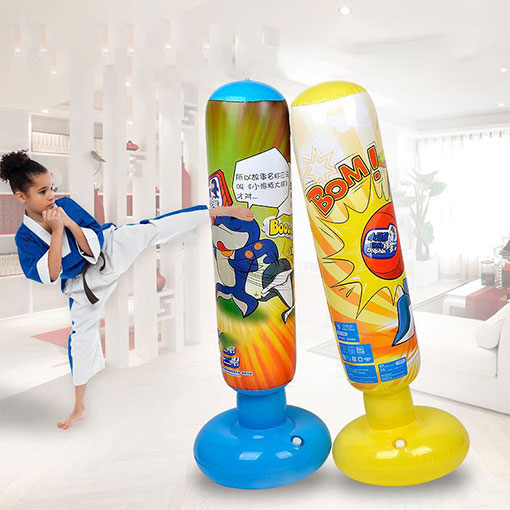 Uppblåsbar boxningssäck för barn – PunchyPal