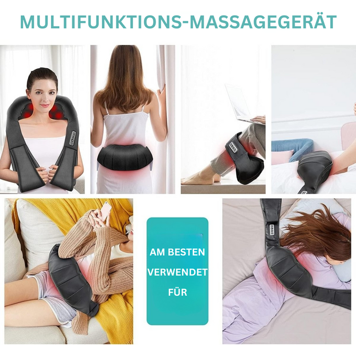 Shiatsu-massagekudde med infraröd värme - AuraComfort