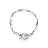 Elegant T-Bar-armband i vitguld