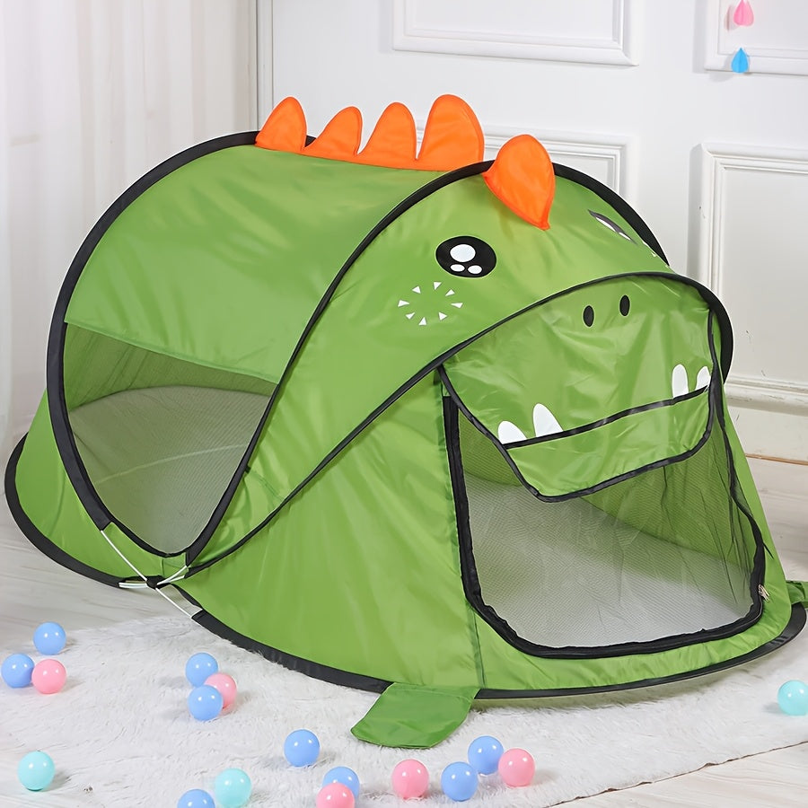Set med lektält som fälls upp för barn med dinosaurier, hajar och björnar med UPF 50-solskydd – Andningsbart och bärbart för spädbarn och småbarn