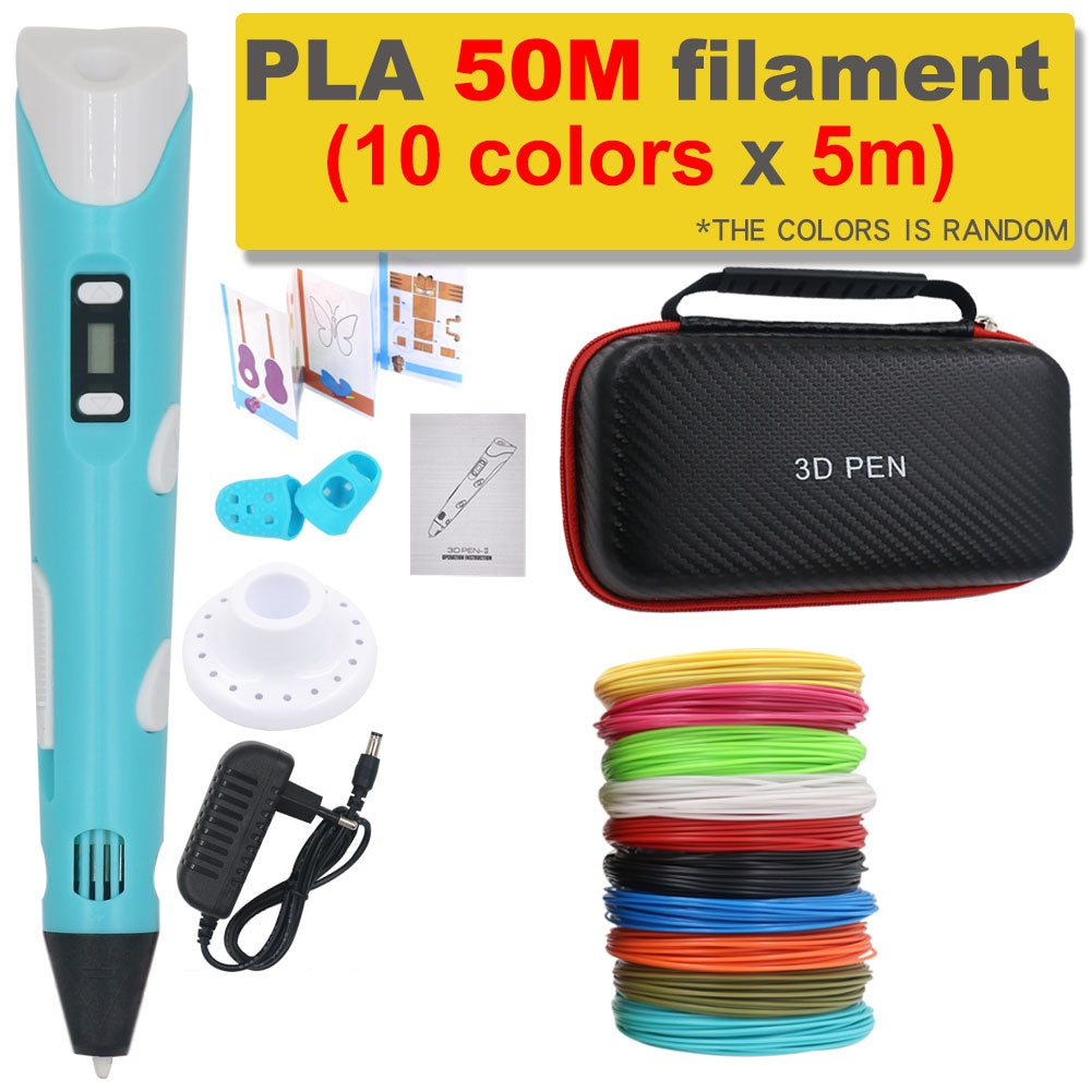 3D-skrivarpenna gör-det-själv med 200 m PLA-filament - present till barn