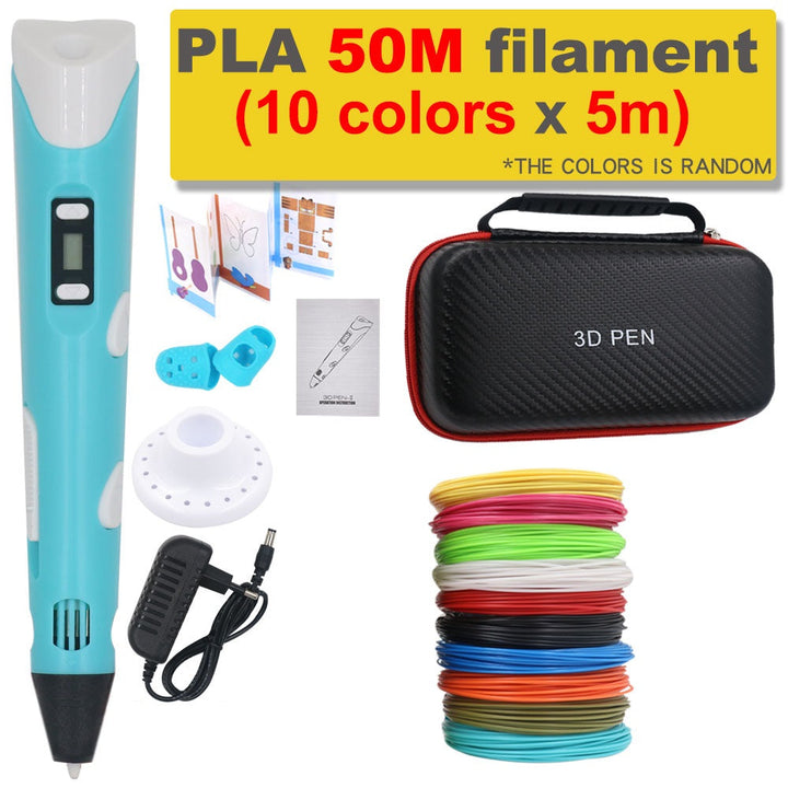 3D-skrivarpenna gör-det-själv med 200 m PLA-filament - present till barn