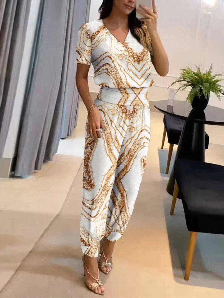 Elegant tvådelat set för kvinnor med modern stil