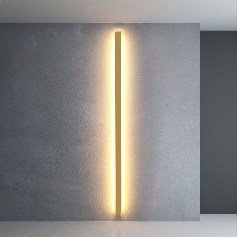 Arisha minimalistisk linjär LED-vägglampa Guld/Svart/Vit sovrum