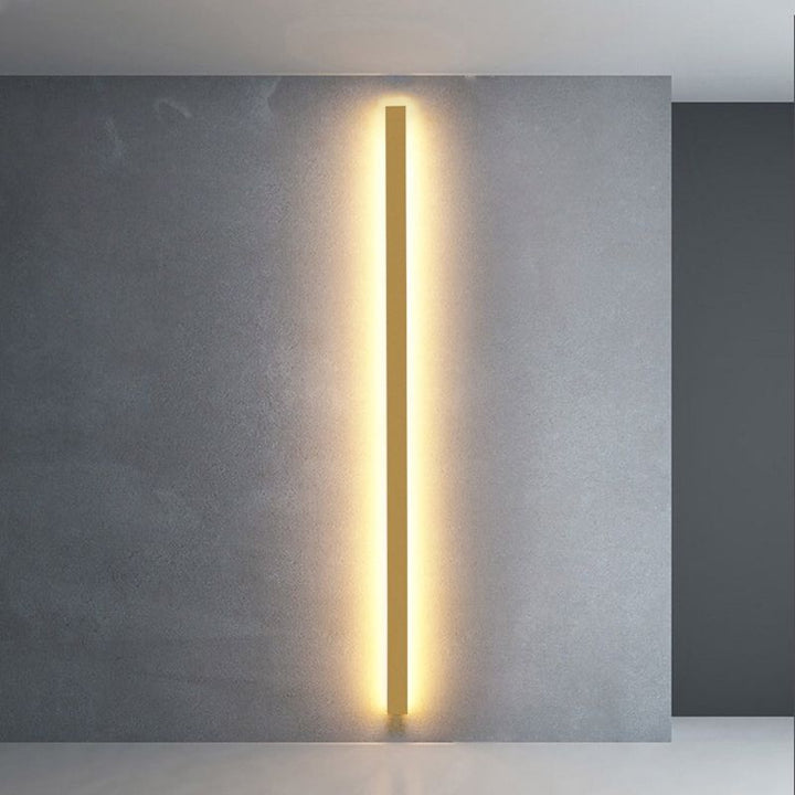 Arisha minimalistisk linjär LED-vägglampa Guld/Svart/Vit sovrum