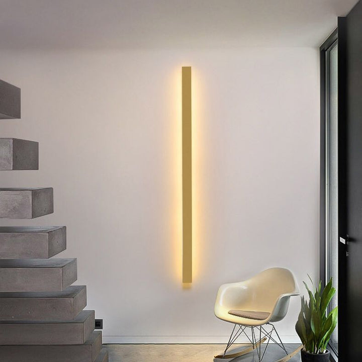Arisha minimalistisk linjär LED-vägglampa Guld/Svart/Vit sovrum