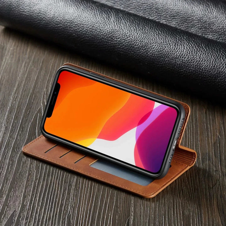 Lyxigt magnetiskt skal för iPhone med starkt skydd