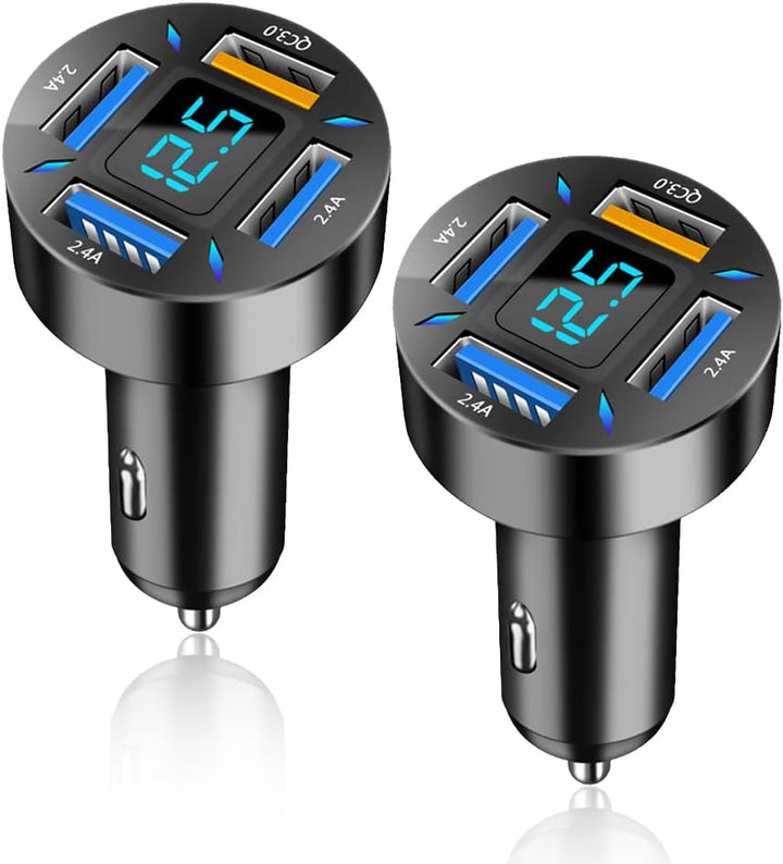 Billaddare 66W Super Snabbladdning med USB PD &amp; QC 3.0 – Universal för cigarettändare 12-24V