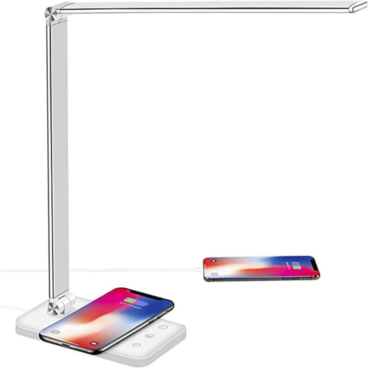 Justerbar modern LED-skrivbordslampa med USB-laddningsport - BrightEase