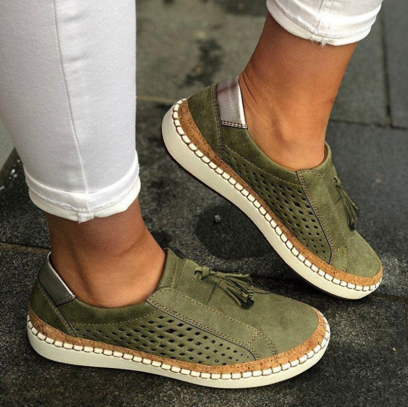 Hengittävät slip-on kengät naisille, ihanteelliset jokapäiväiseen käyttöön
