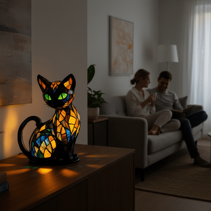 FELILUX – Lekfull LED-nattlampa för katter med mjuk stämningsbelysning