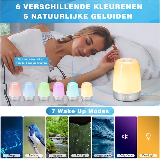 Väckarklocka med ljus och naturljud - Aurora