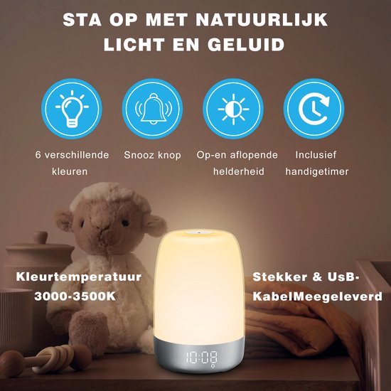 Väckarklocka med ljus och naturljud - Aurora