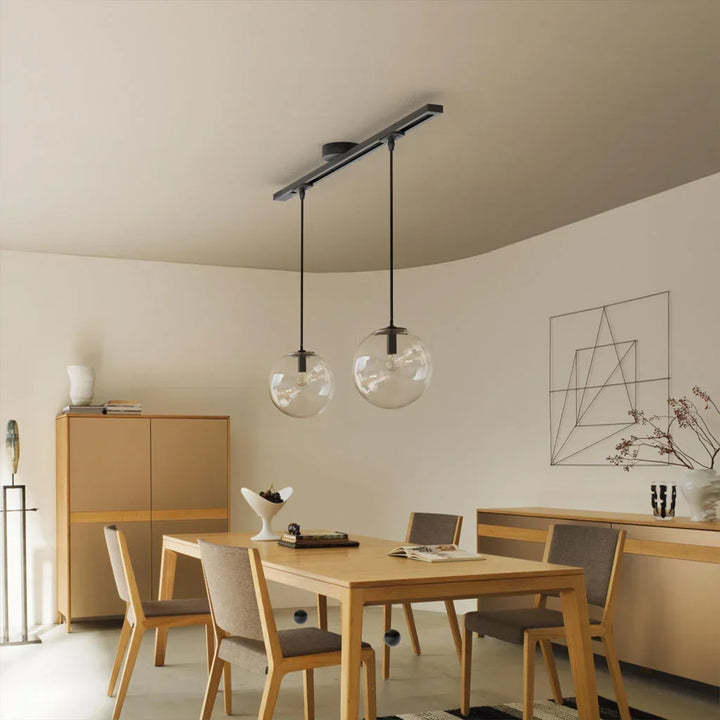 Morris roterbar och rörlig takskena för pendellampor
