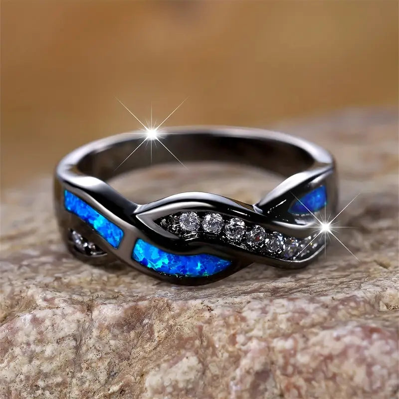 Elegant ring i vitguld med förfinad design